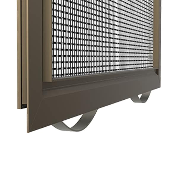 11 In W X 18 In H Awning Window Screen, CA3, Aluminum Mesh, Bronze